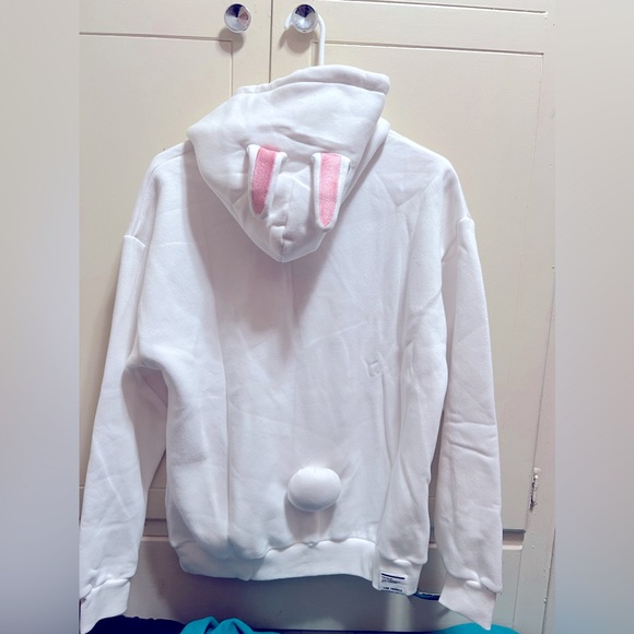 Chocoolate White Rabbit Hoodie Hooded Sweatshirt - Picture 2 of 8